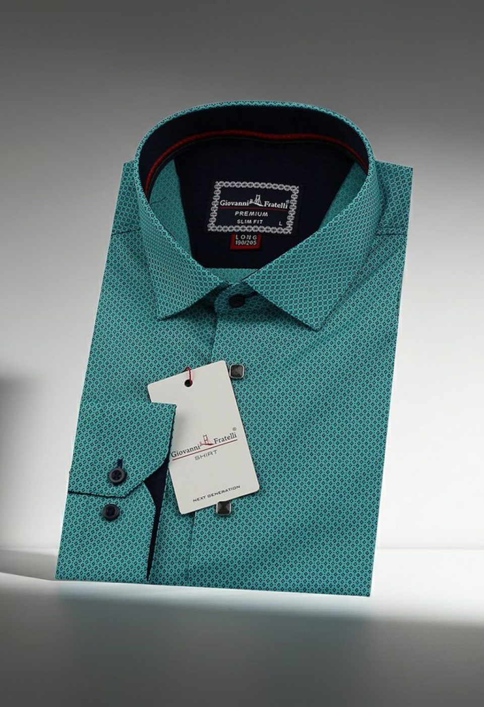 1805 CR 8 DROP 003 8 Drop Slim Fit Uzun Kol Desenli Erkek Gömlek 3GMK311805003 - Giovanni Fratelli