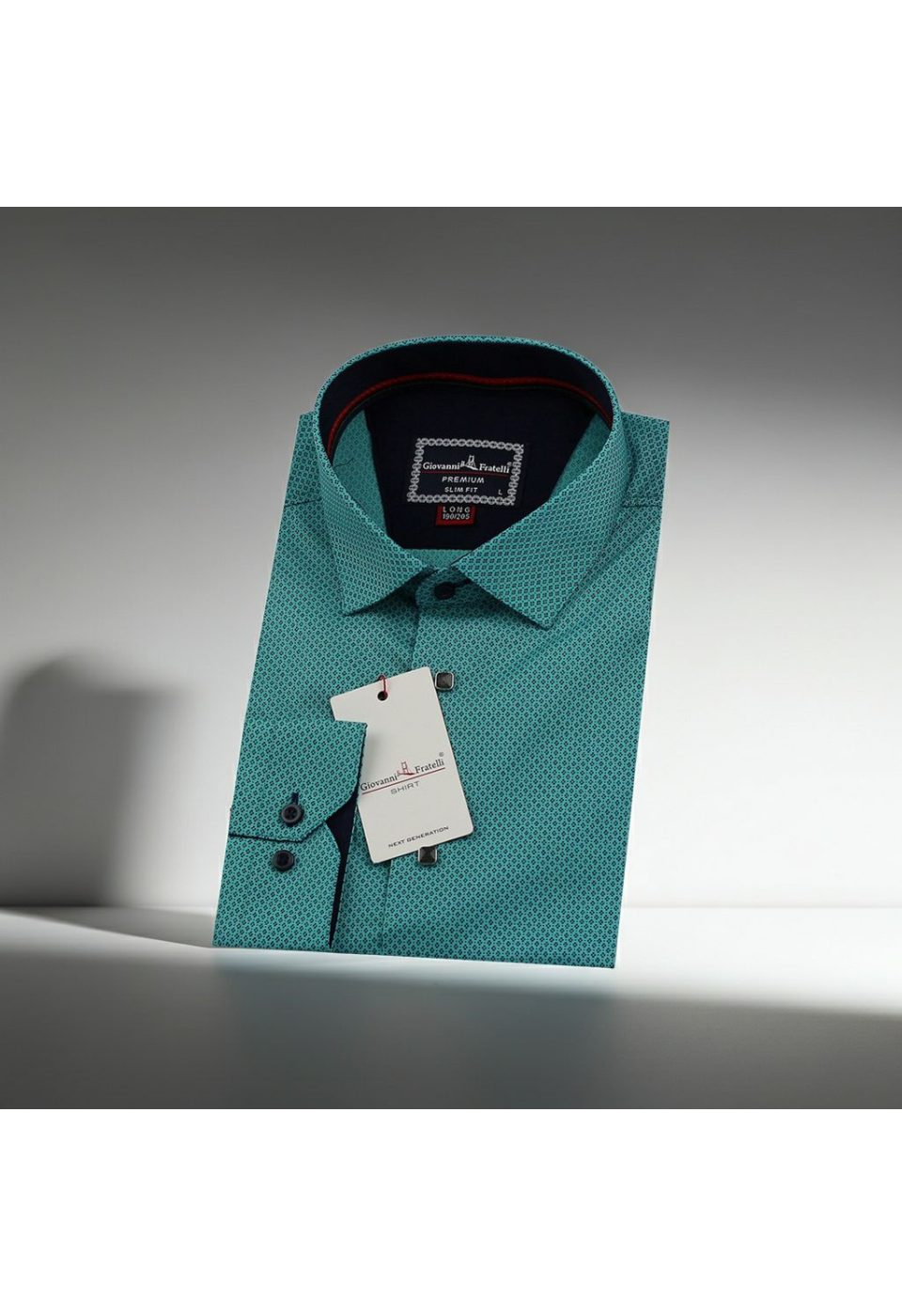 1805 CR 8 DROP 003 8 Drop Slim Fit Uzun Kol Desenli Erkek Gömlek 3GMK311805003 - Giovanni Fratelli