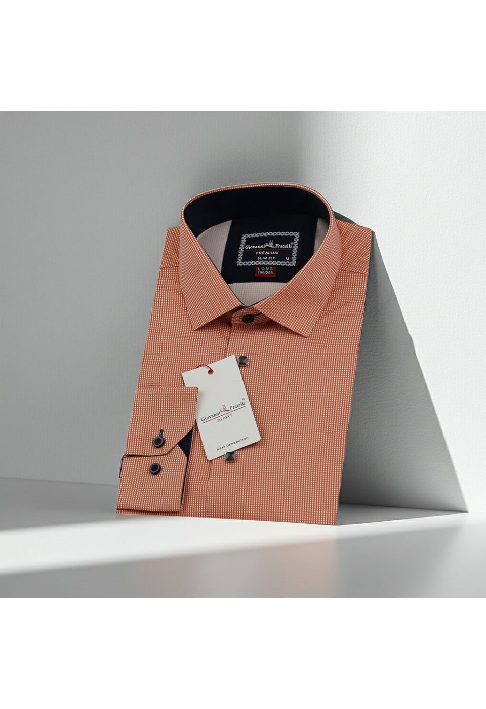 8 Drop Slim Fit Uzun Kol Dijital Baskılı Desenli Erkek Gömlek 3GMK311807009 - Giovanni Fratelli