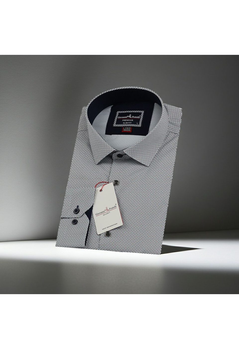 8 Drop Slim Fit Uzun Kol Dijital Baskılı Desenli Erkek Gömlek 3GMK311807017 - Giovanni Fratelli