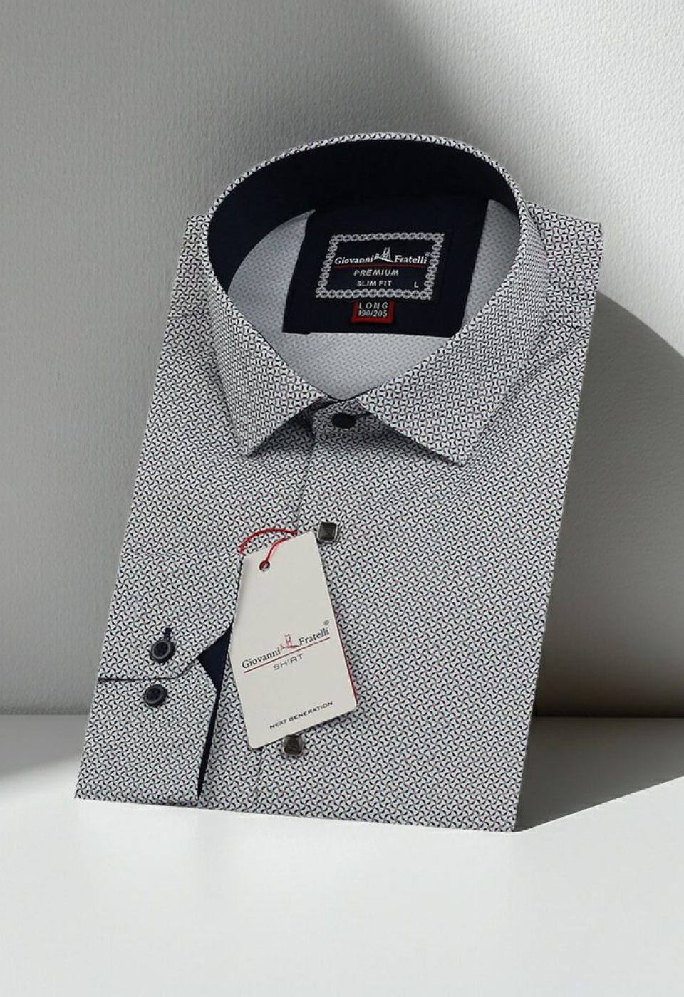 8 Drop Slim Fit Uzun Kol Dijital Baskılı Desenli Erkek Gömlek 3GMK311807017