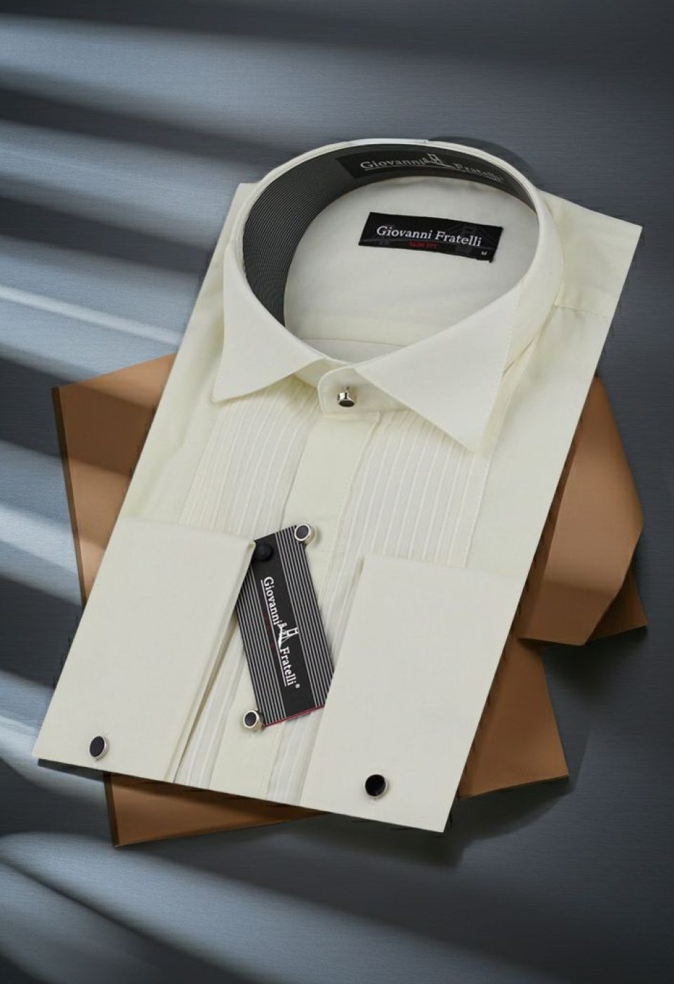 2018 CR D ATA 004 Slim Fit Düz Renk Kol Düğmeli Ata Yaka Erkek Gömlek 3GMK312018004 - Giovanni Fratelli