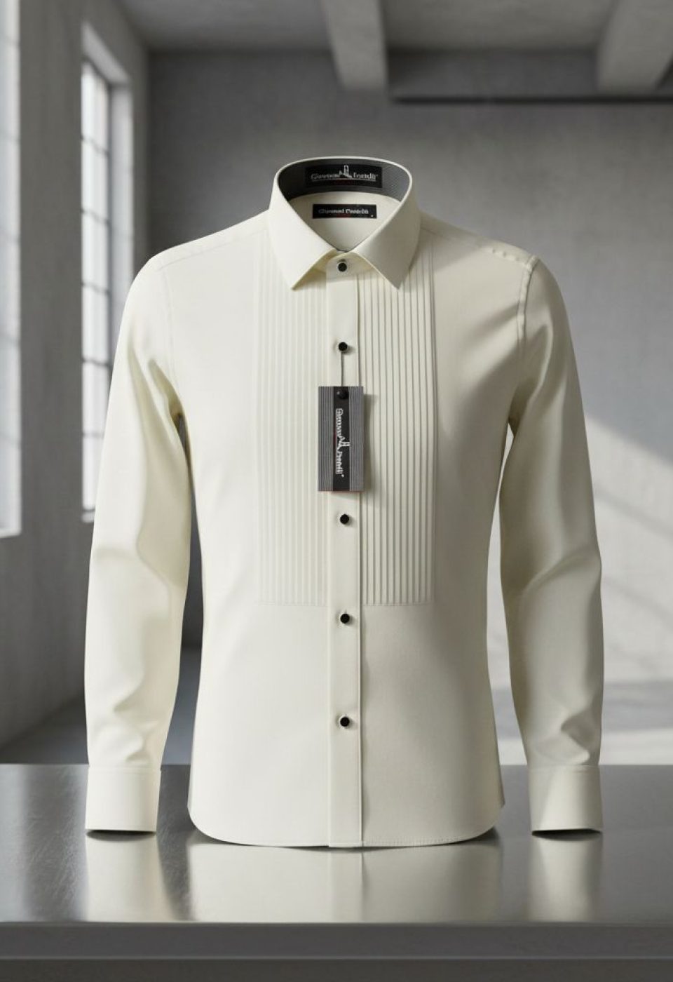 Slim Fit Düz Renk Kol Düğmeli Ata Yaka Erkek Gömlek 3GMK312018004