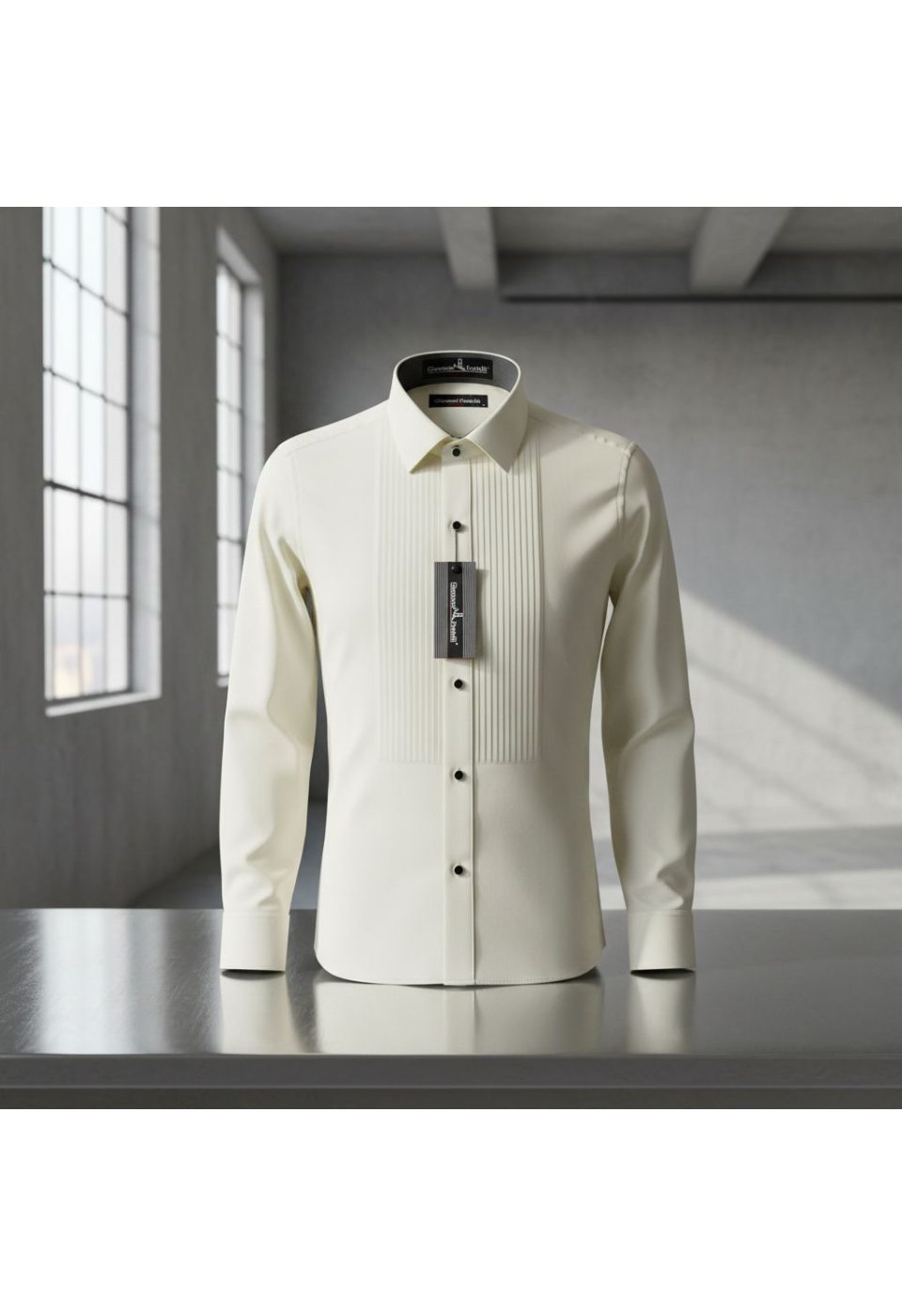 2018 CR D ATA 004 Slim Fit Düz Renk Kol Düğmeli Ata Yaka Erkek Gömlek 3GMK312018004 - Giovanni Fratelli