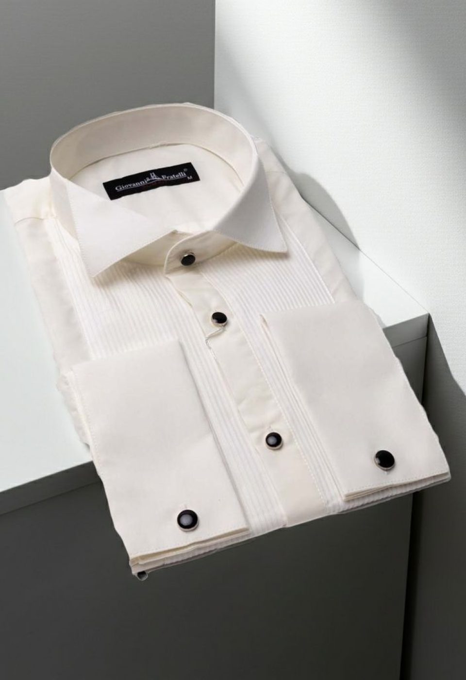 2018 CR D ATA 011 Slim Fit Düz Renk Kol Düğmeli Ata Yaka Erkek Gömlek 3GMK312018011 - Giovanni Fratelli