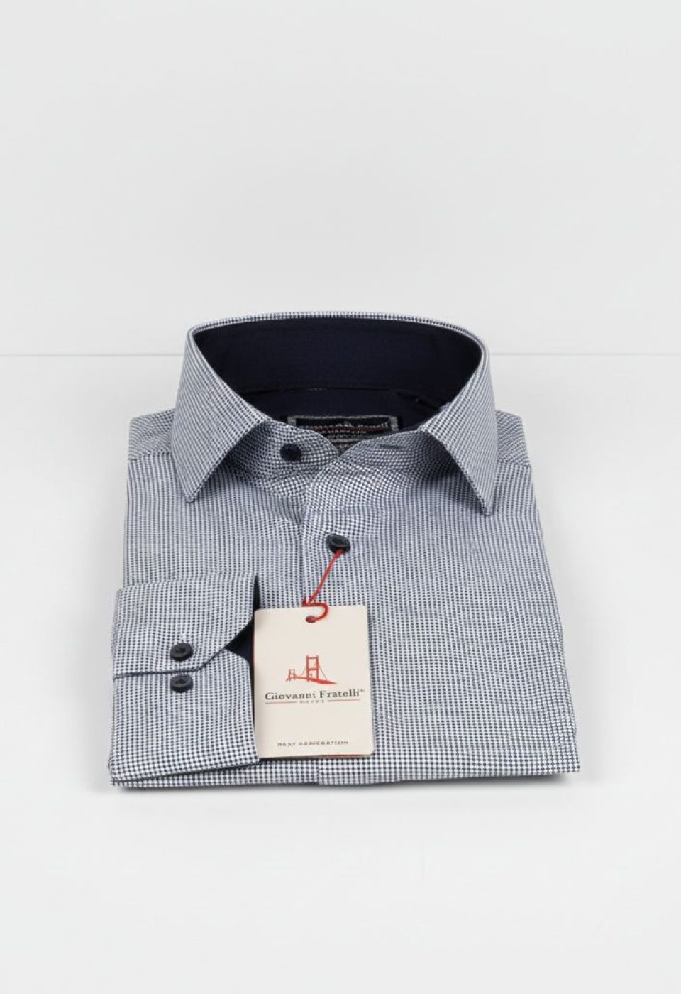 2032 CR 8 DROP SATIN 001 8 Drop Slim Fit Uzun Kol Saten Desenli Erkek Gömlek 3GMK312032001 - Giovanni Fratelli