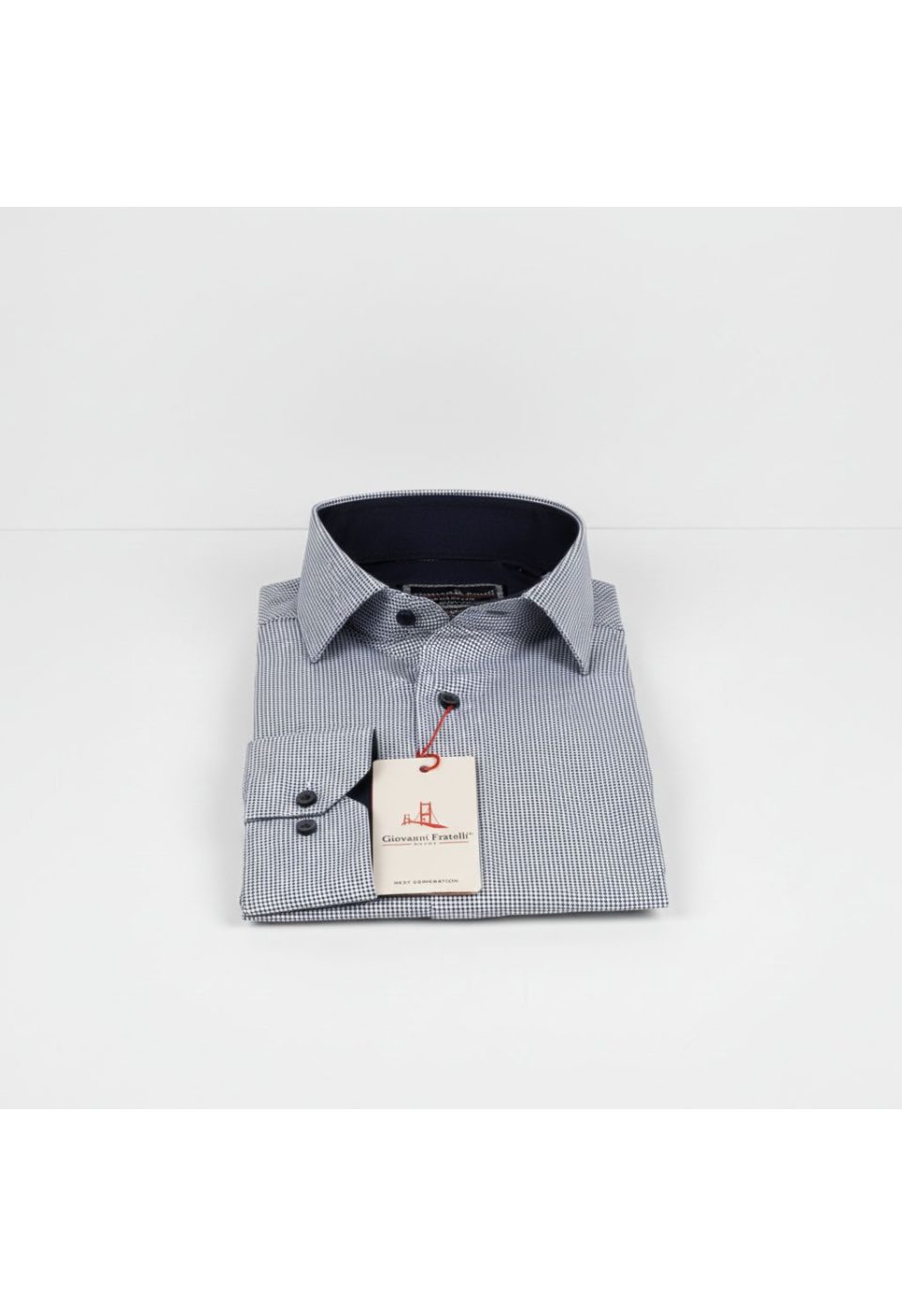 2032 CR 8 DROP SATIN 001 8 Drop Slim Fit Uzun Kol Saten Desenli Erkek Gömlek 3GMK312032001 - Giovanni Fratelli