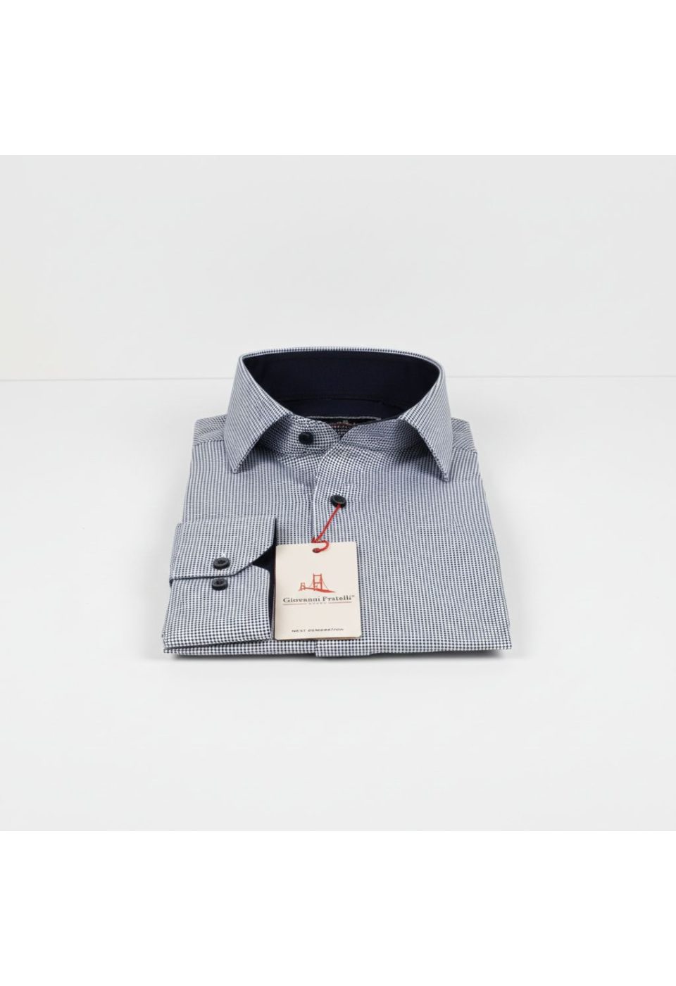 2032 CR 8 DROP SATIN 001 8 Drop Slim Fit Uzun Kol Saten Desenli Erkek Gömlek 3GMK312032001 - Giovanni Fratelli