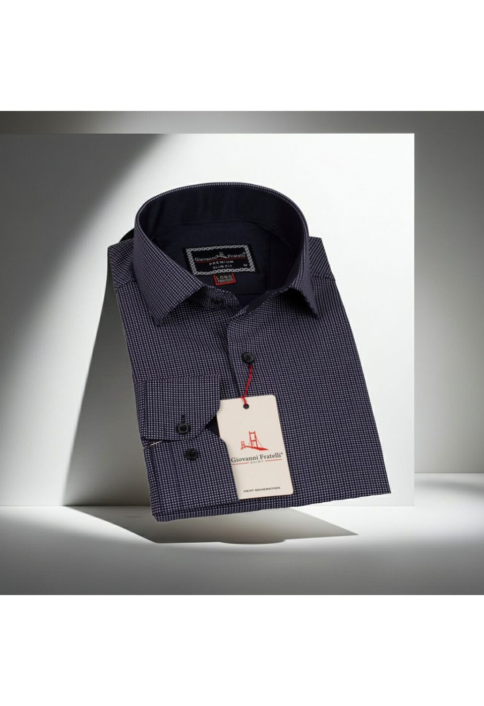 8 Drop Slim Fit Uzun Kol Saten Desenli Erkek Gömlek 3GMK312032003 - Giovanni Fratelli