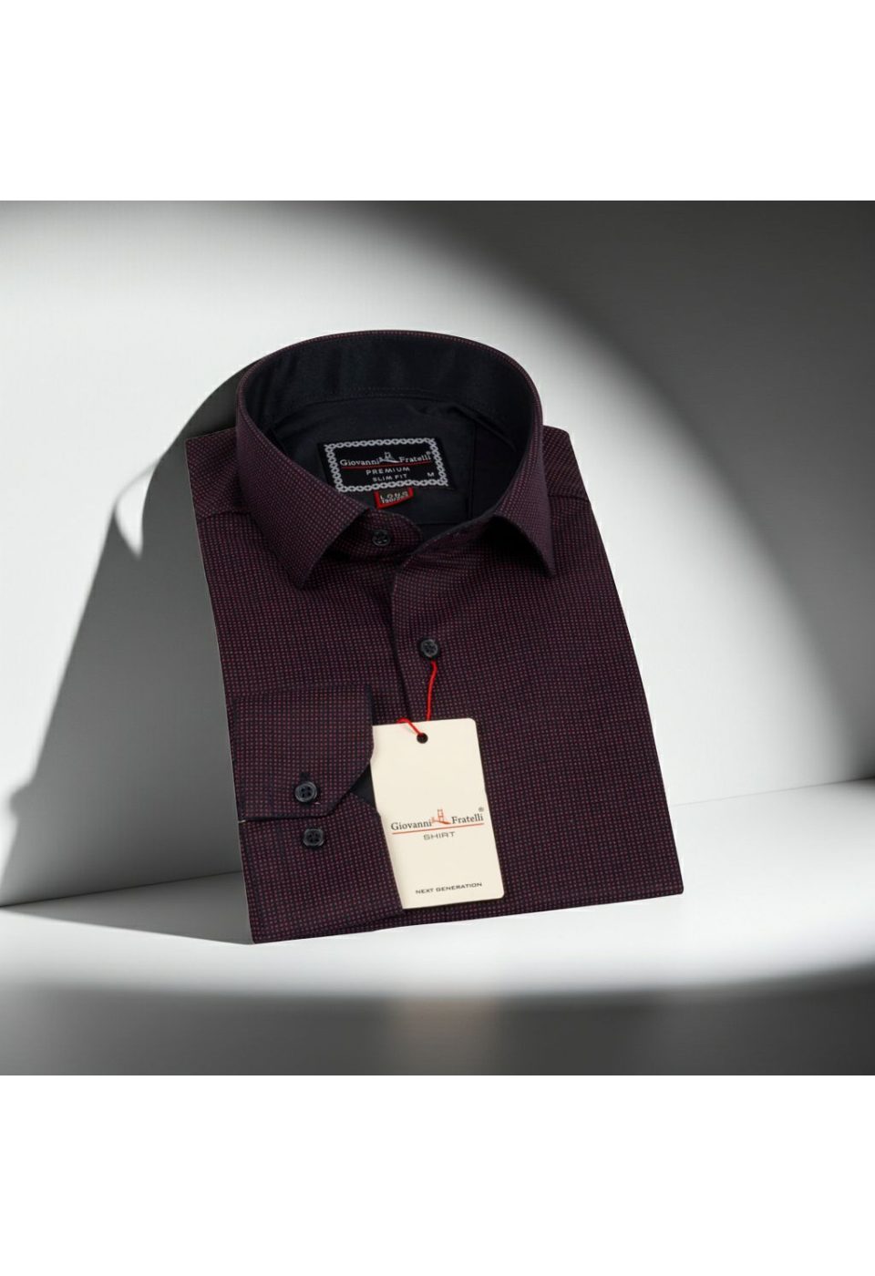 8 Drop Slim Fit Uzun Kol Saten Desenli Erkek Gömlek 3GMK312032004 - Giovanni Fratelli
