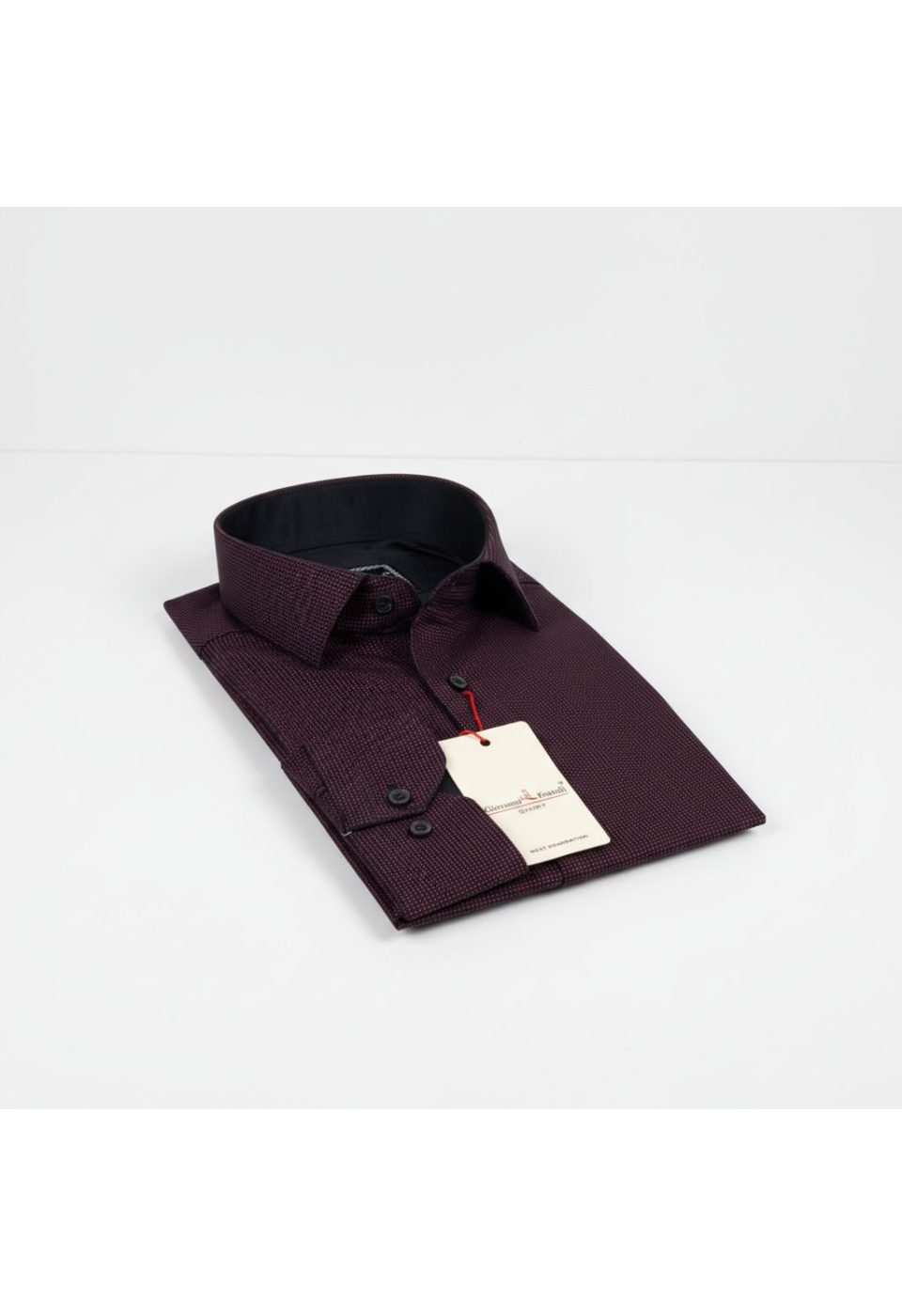 8 Drop Slim Fit Uzun Kol Saten Desenli Erkek Gömlek 3GMK312032004 - Giovanni Fratelli