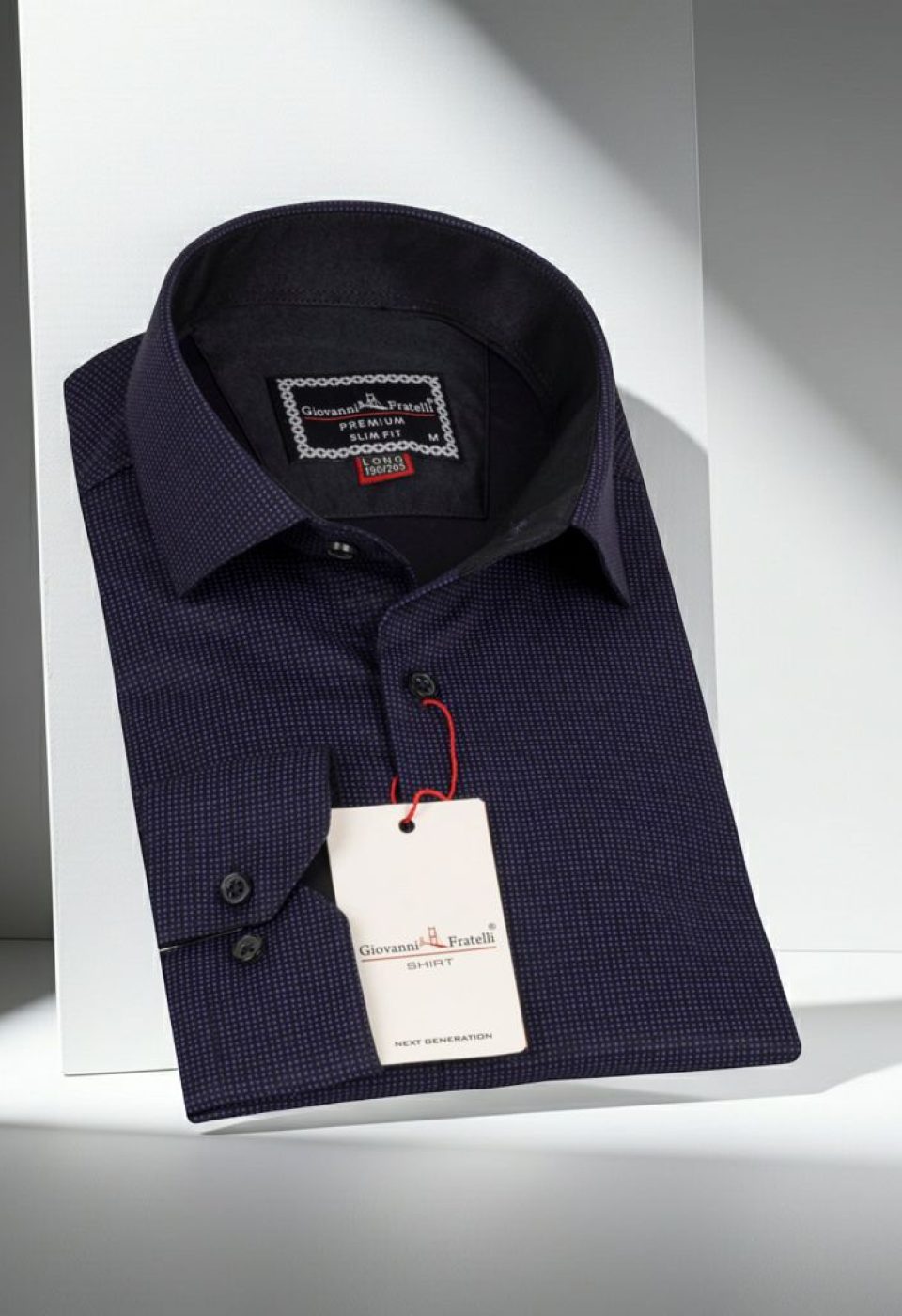 8 Drop Slim Fit Uzun Kol Saten Desenli Erkek Gömlek 3GMK312032005