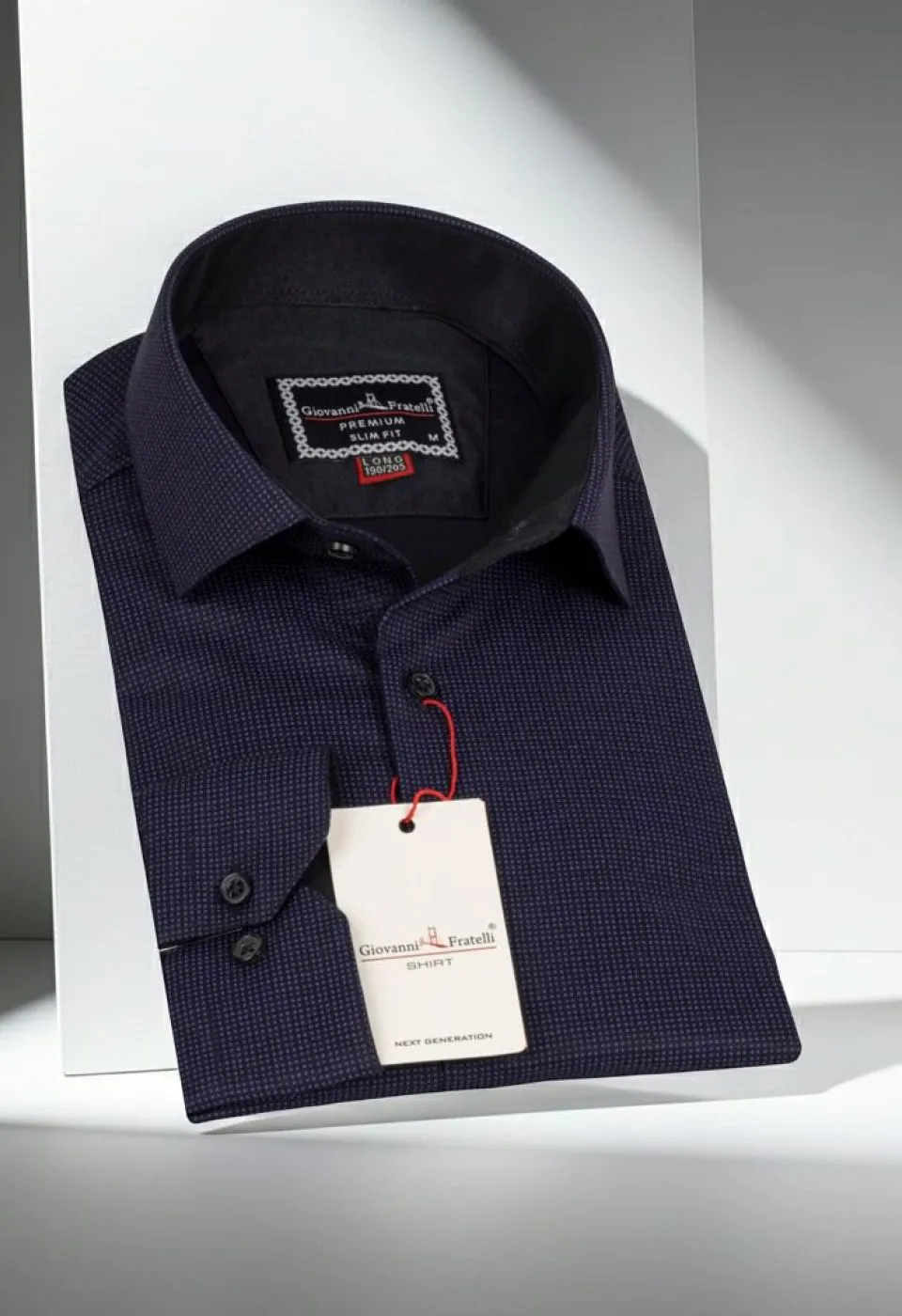 8 Drop Slim Fit Uzun Kol Saten Desenli Erkek Gömlek 3GMK312032005