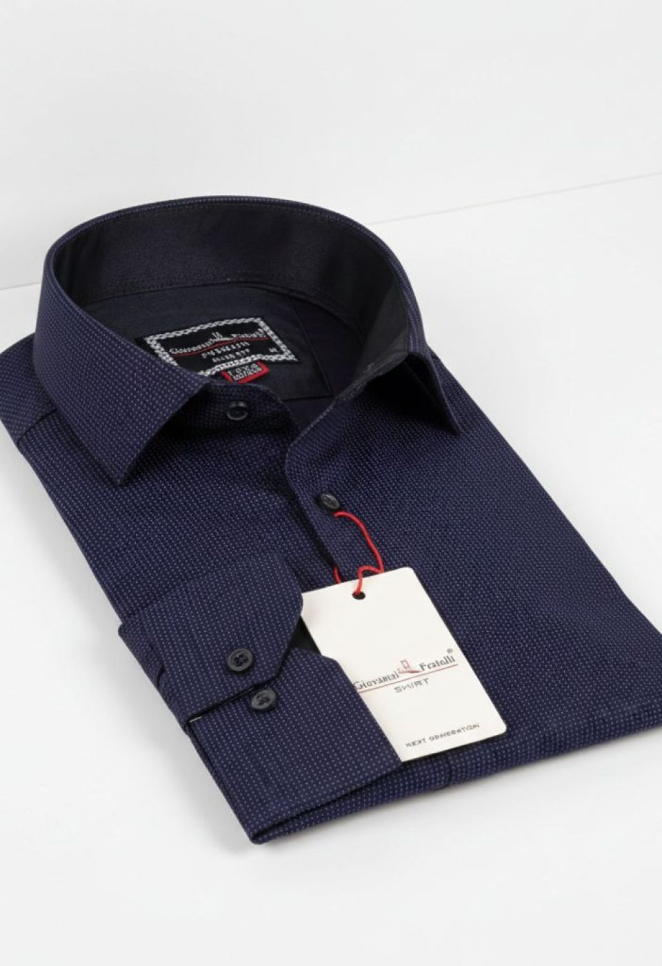8 Drop Slim Fit Uzun Kol Saten Desenli Erkek Gömlek 3GMK312032005