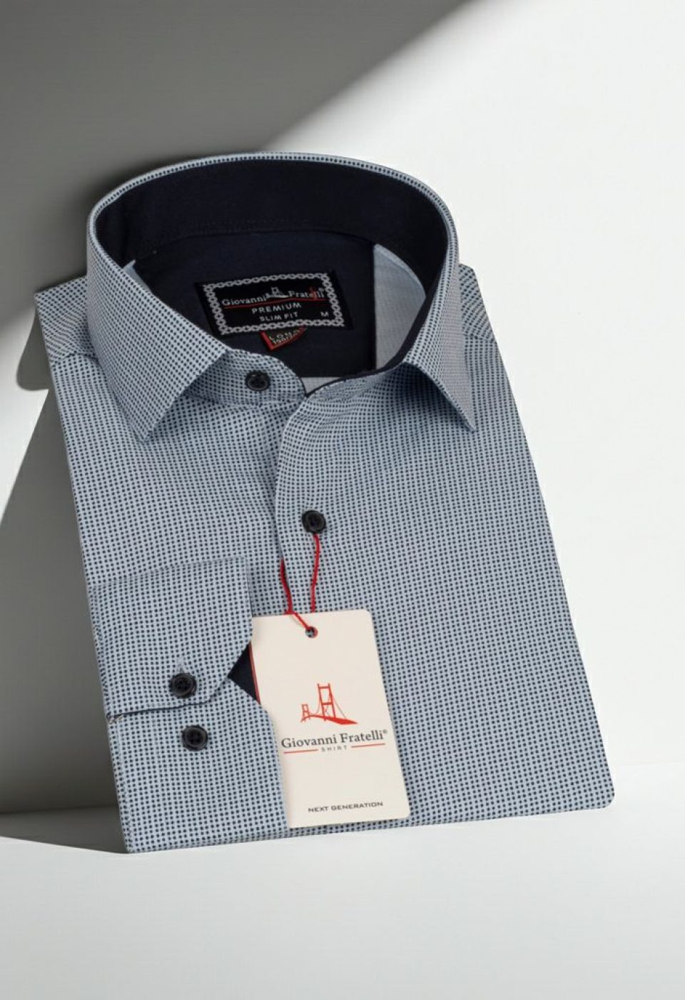 8 Drop Slim Fit Uzun Kol Saten Desenli Erkek Gömlek 3GMK312032006