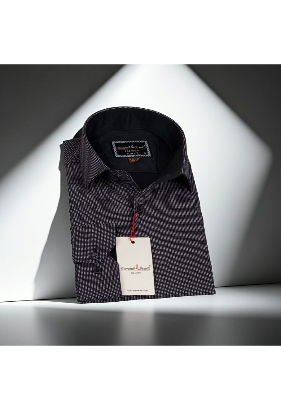 8 Drop Slim Fit Uzun Kol Saten Desenli Erkek Gömlek 3GMK312032007 - Giovanni Fratelli
