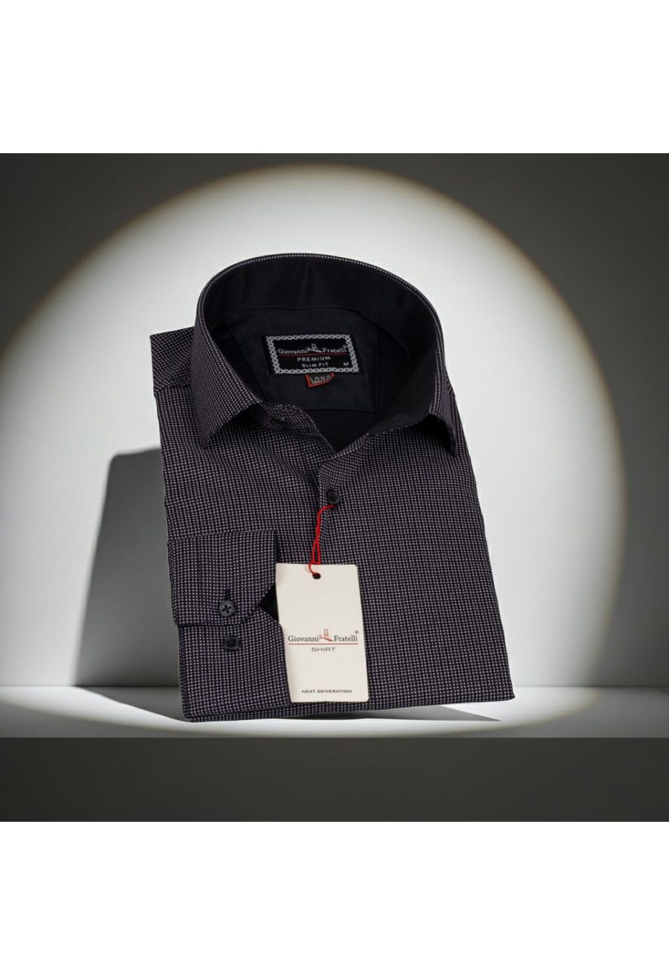 8 Drop Slim Fit Uzun Kol Saten Desenli Erkek Gömlek 3GMK312032007 - Giovanni Fratelli
