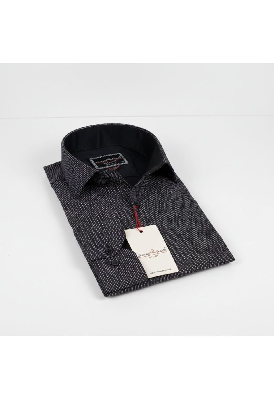 8 Drop Slim Fit Uzun Kol Saten Desenli Erkek Gömlek 3GMK312032007 - Giovanni Fratelli