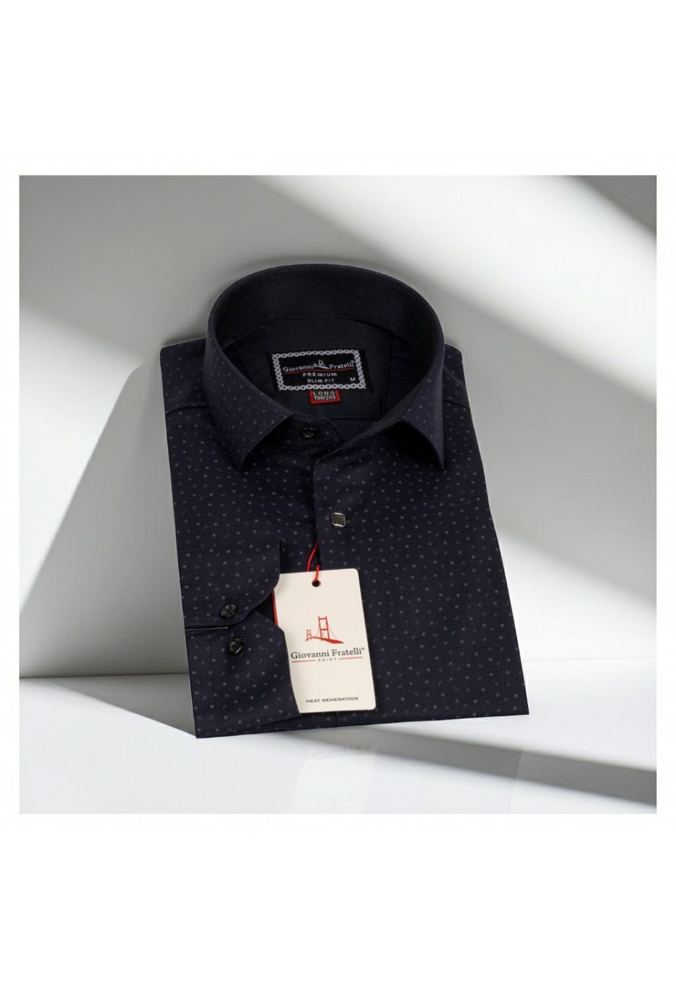 8 Drop Slim Fit Uzun Kol Saten Desenli Erkek Gömlek 3GMK312033003 - Giovanni Fratelli