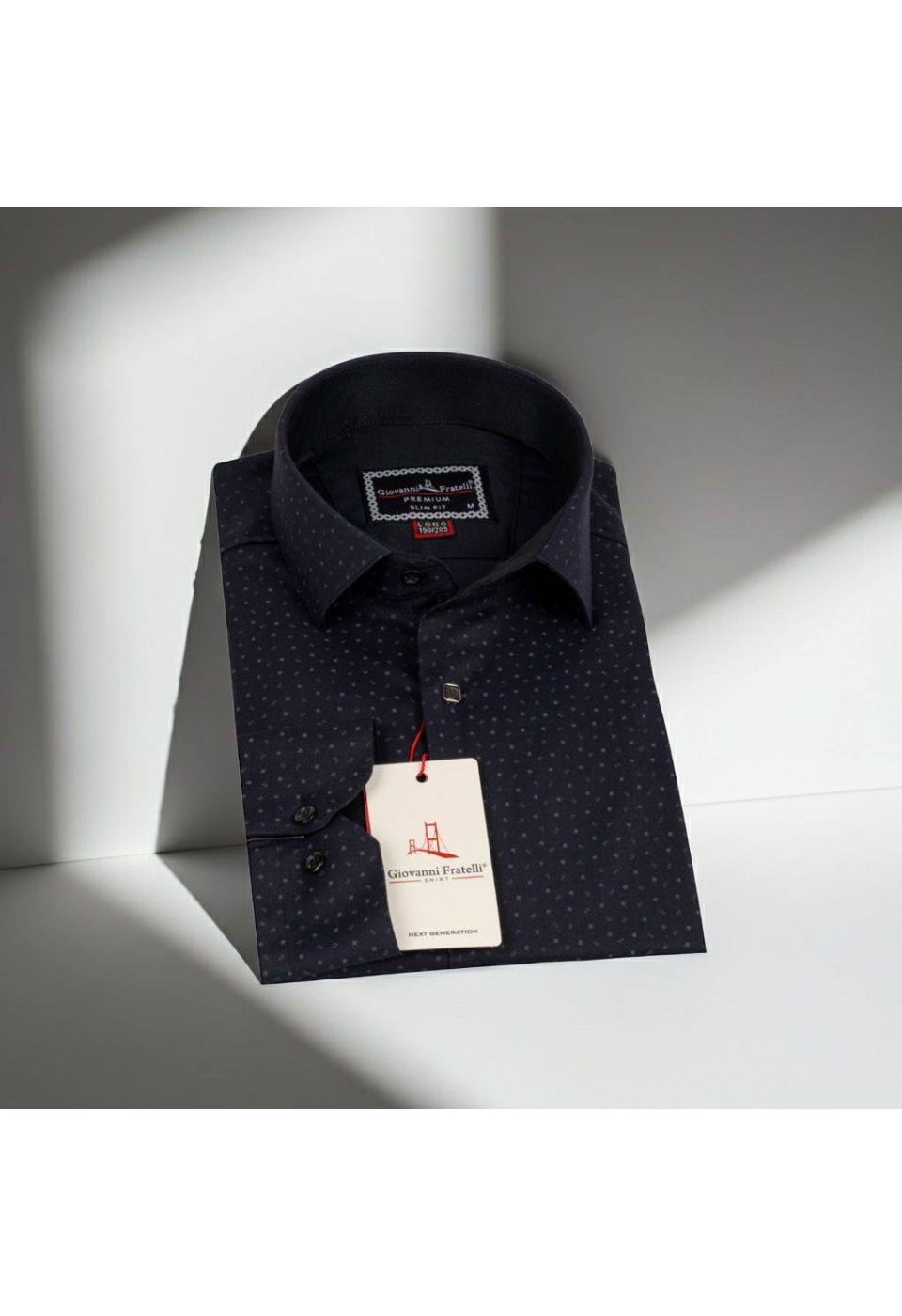 8 Drop Slim Fit Uzun Kol Saten Desenli Erkek Gömlek 3GMK312033003 - Giovanni Fratelli