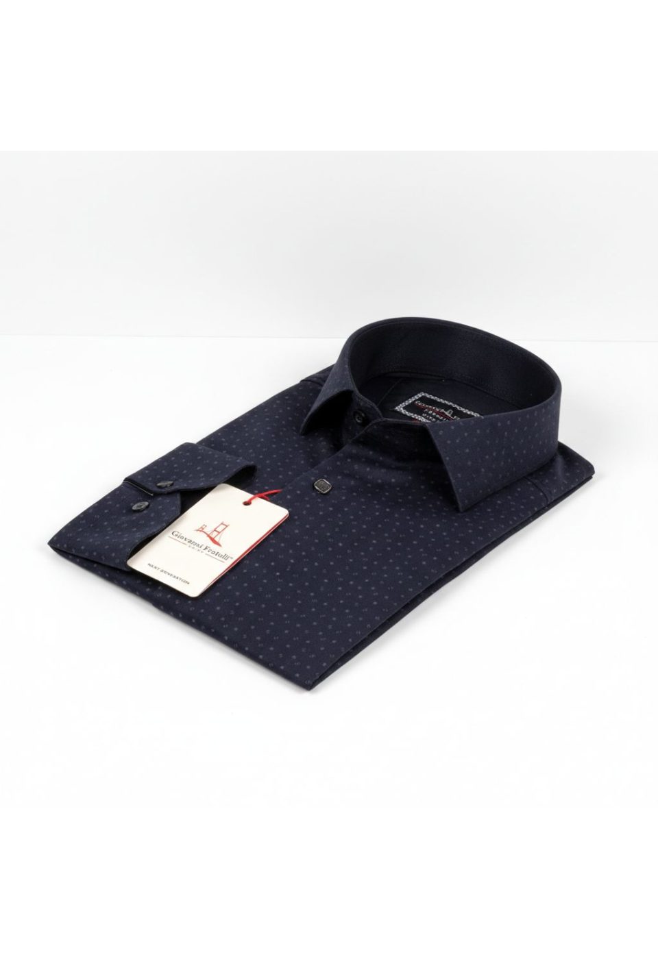 8 Drop Slim Fit Uzun Kol Saten Desenli Erkek Gömlek 3GMK312033003 - Giovanni Fratelli