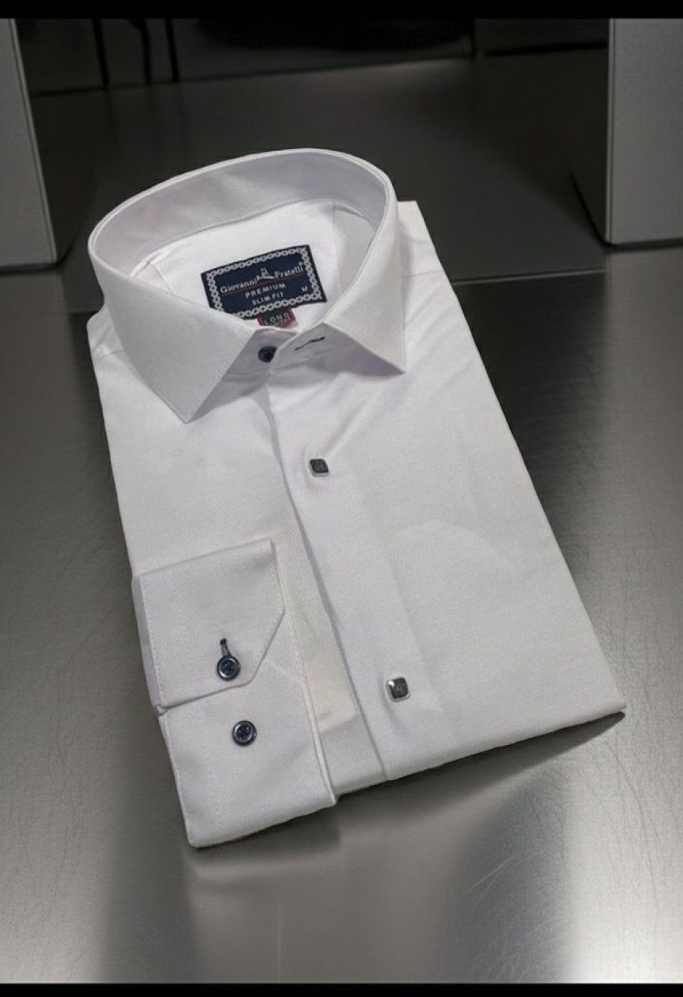 2038 CR 8 DROP JKR 001 8 Drop Slim Fit Uzun Kol Jakar Desenli Erkek Gömlek 3GMK312038001 - Giovanni Fratelli