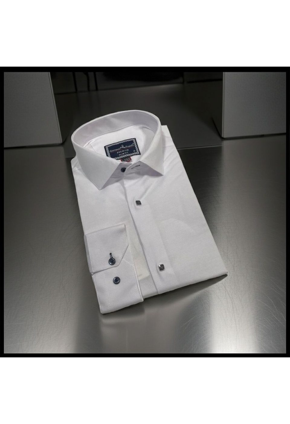 2038 CR 8 DROP JKR 001 8 Drop Slim Fit Uzun Kol Jakar Desenli Erkek Gömlek 3GMK312038001 - Giovanni Fratelli