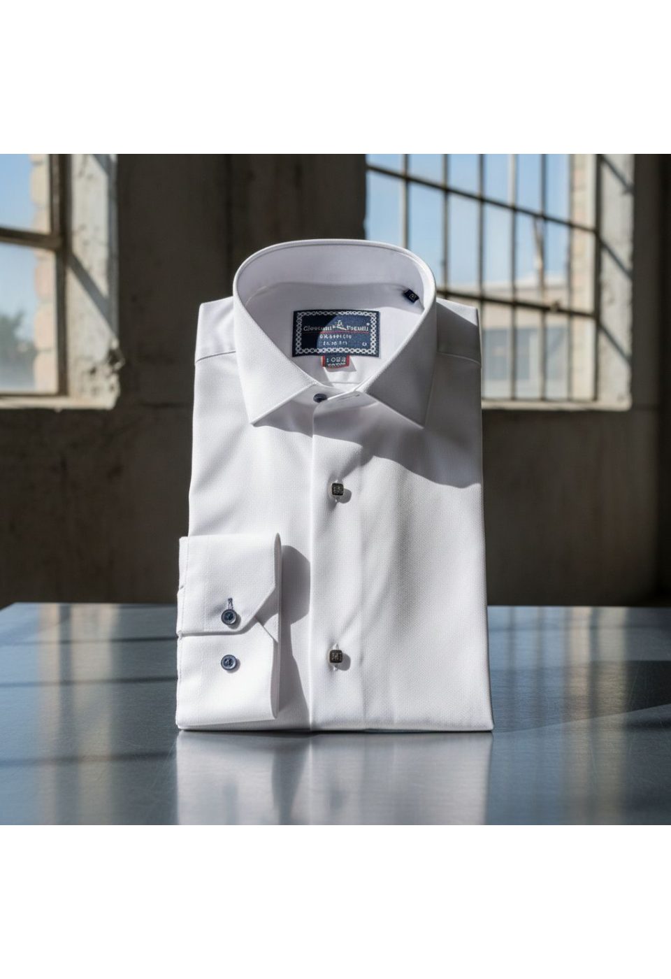 2038 CR 8 DROP JKR 001 8 Drop Slim Fit Uzun Kol Jakar Desenli Erkek Gömlek 3GMK312038001 - Giovanni Fratelli