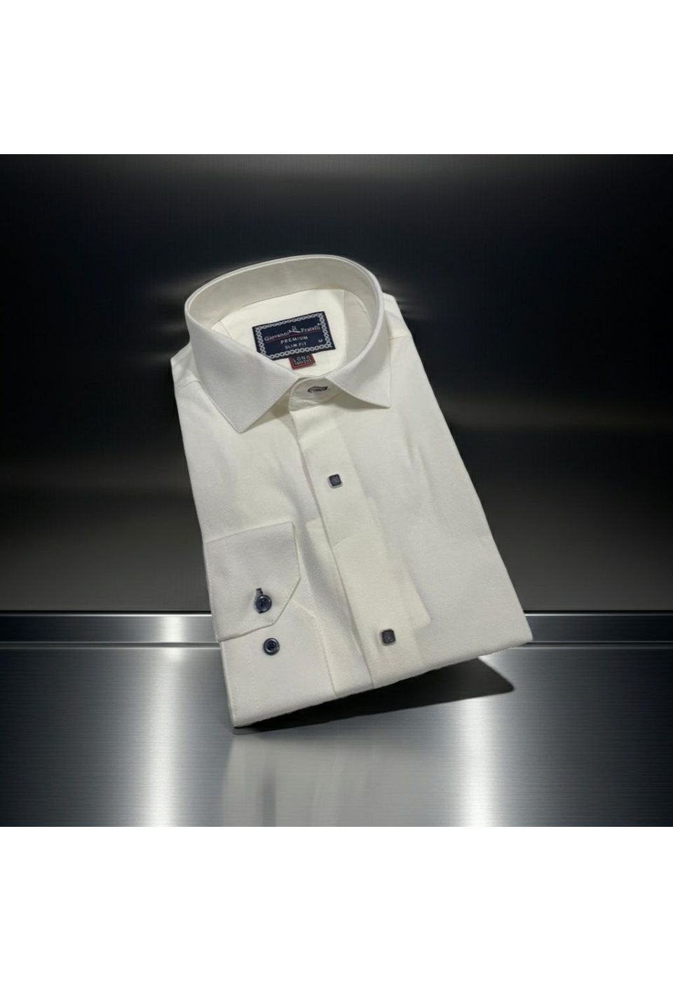 2038 CR 8 DROP JKR 002 8 Drop Slim Fit Uzun Kol Jakar Desenli Erkek Gömlek 3GMK312038002 - Giovanni Fratelli
