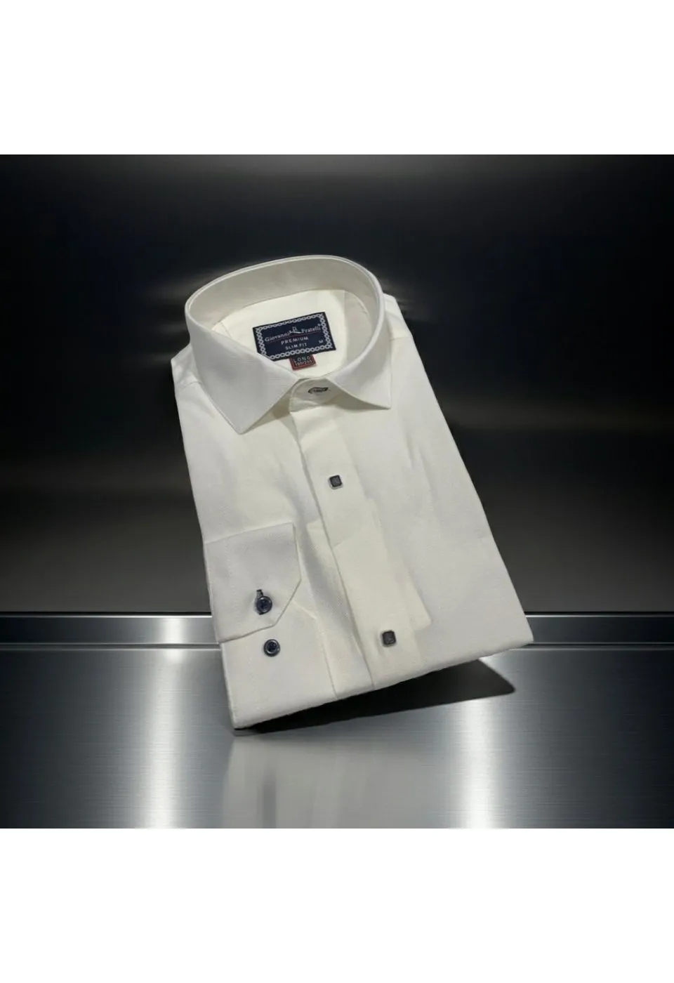 8 Drop Slim Fit Uzun Kol Jakar Desenli Erkek Gömlek 3GMK312038002 - Giovanni Fratelli
