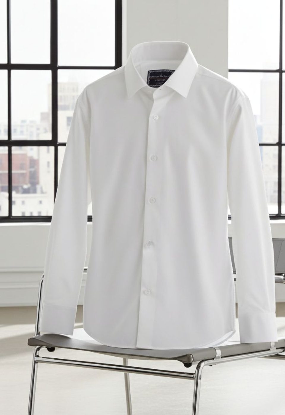 Slim Fit Uzun Kol Düz Renk Jakar Erkek Gömlek 3GMK322107002
