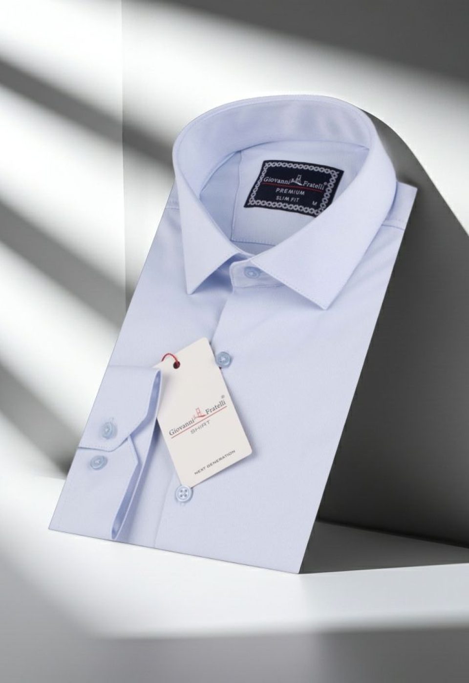 Slim Fit Uzun Kol Düz Renk Jakar Erkek Gömlek 3GMK322107003