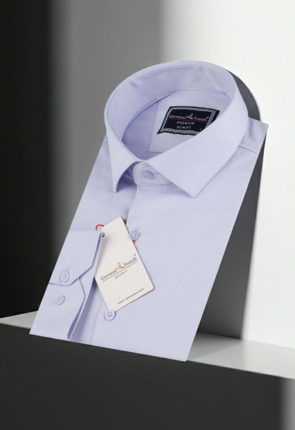 Slim Fit Uzun Kol Düz Renk Jakar Erkek Gömlek 3GMK322107004