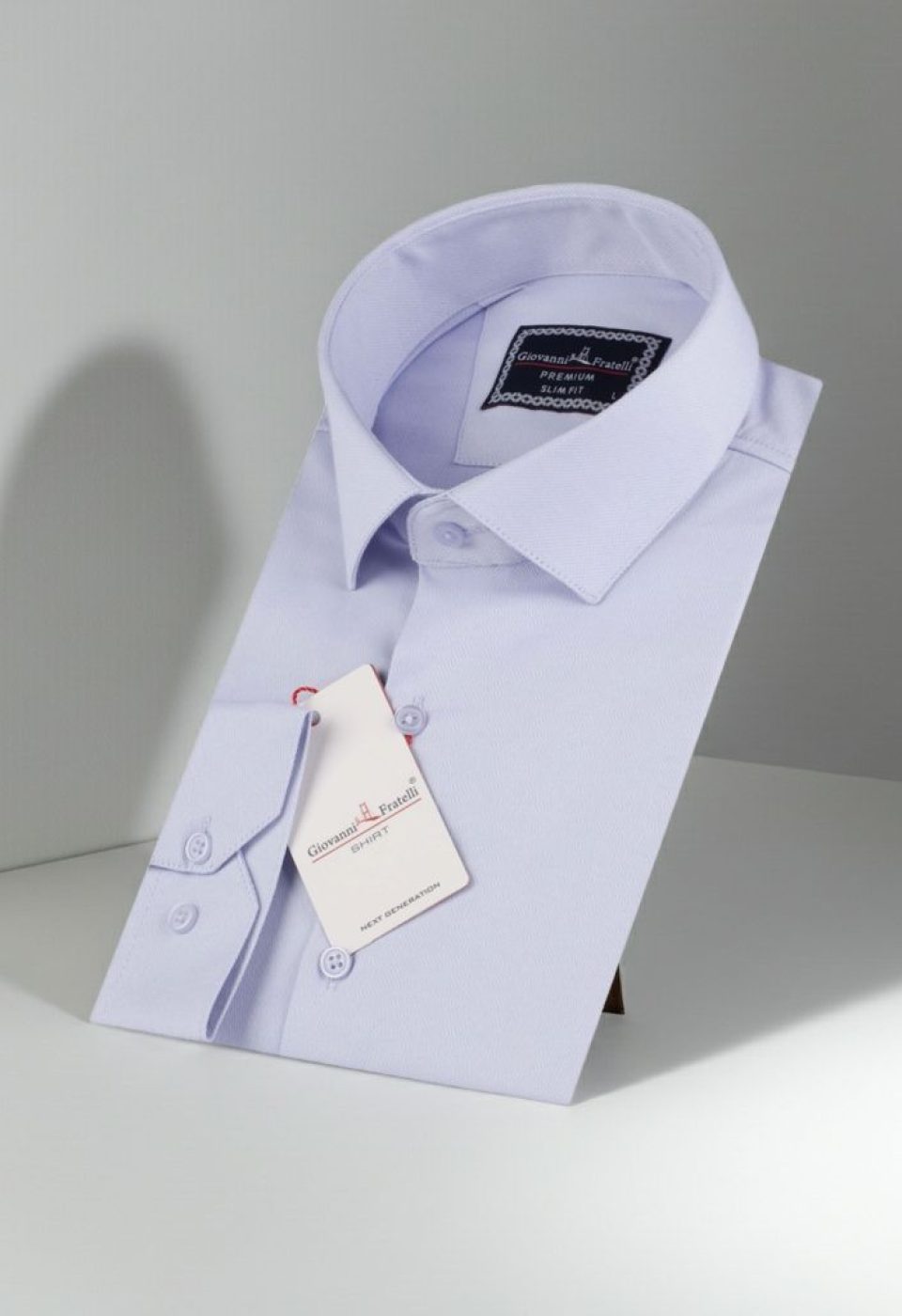 Slim Fit Uzun Kol Düz Renk Jakar Erkek Gömlek 3GMK322107004