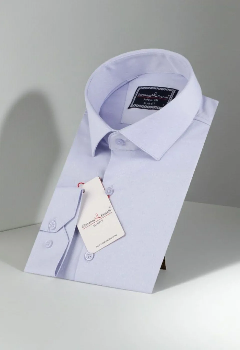Slim Fit Uzun Kol Düz Renk Jakar Erkek Gömlek 3GMK322107004