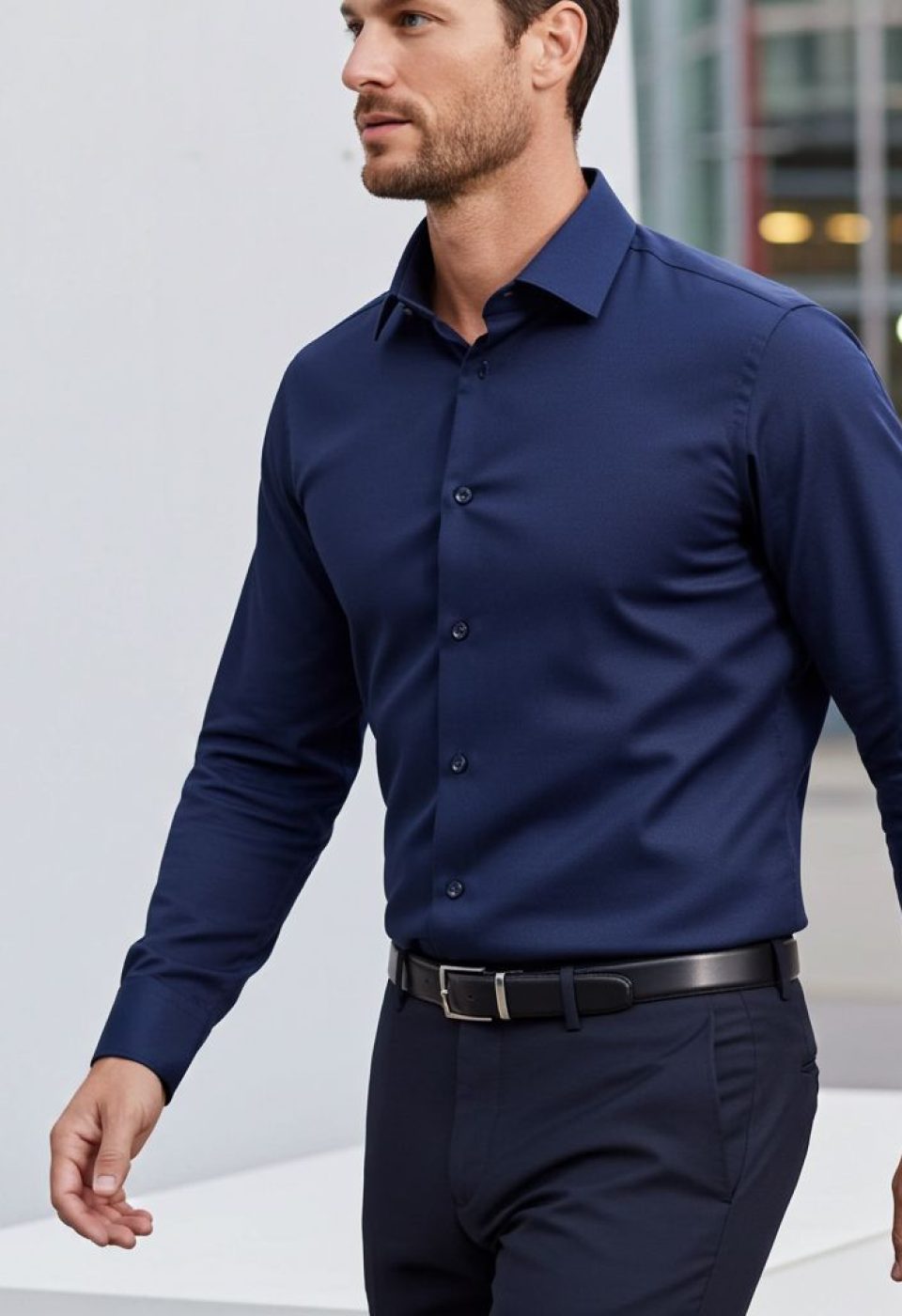 Slim Fit Uzun Kol Düz Renk Marbella Erkek Gömlek 3GMK312107005 - Giovanni Fratelli