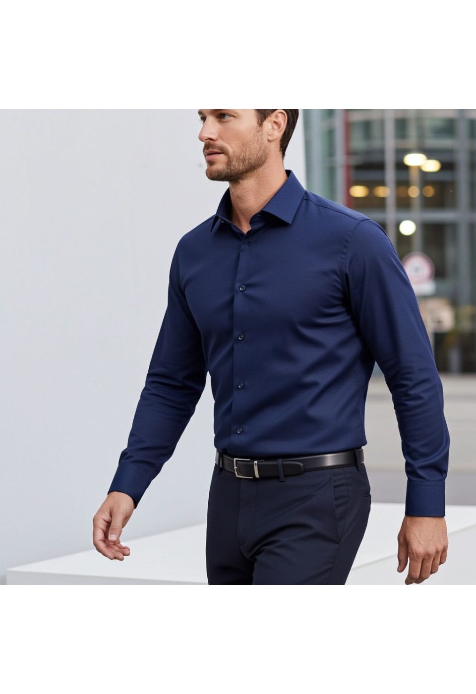 Slim Fit Uzun Kol Düz Renk Marbella Erkek Gömlek 3GMK312107005 - Giovanni Fratelli