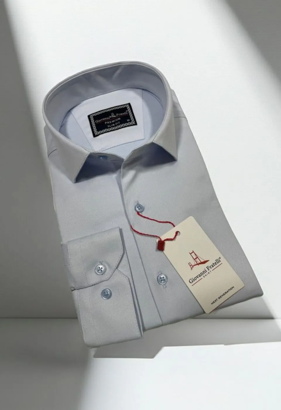 Slim Fit Uzun Kol Düz Renk Marbella Erkek Gömlek 3GMK312107006