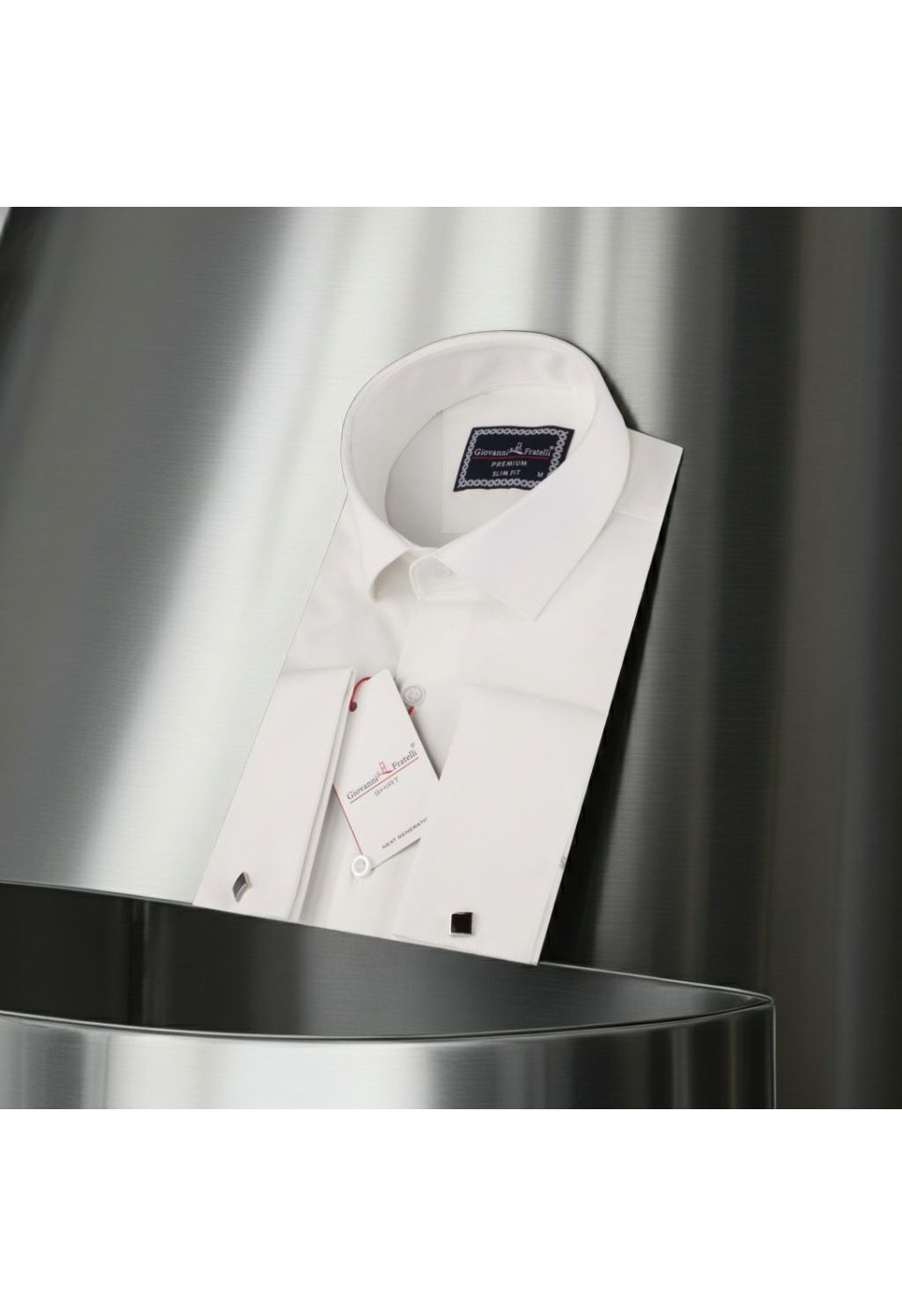 Slim Fit Kol Düğmeli Düz Renk Jakar Erkek Gömlek 3GMK322126002 - Giovanni Fratelli