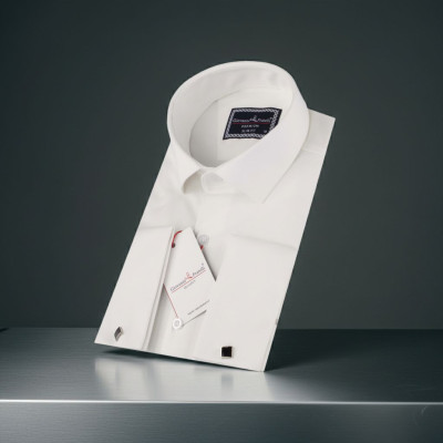 Slim Fit Kol Düğmeli Düz Renk Jakar Erkek Gömlek 3GMK322126002 - Giovanni Fratelli