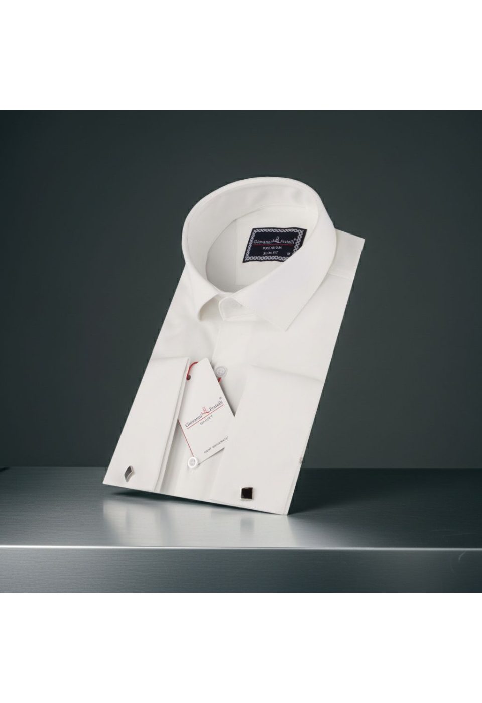 Slim Fit Kol Düğmeli Düz Renk Jakar Erkek Gömlek 3GMK322126002 - Giovanni Fratelli