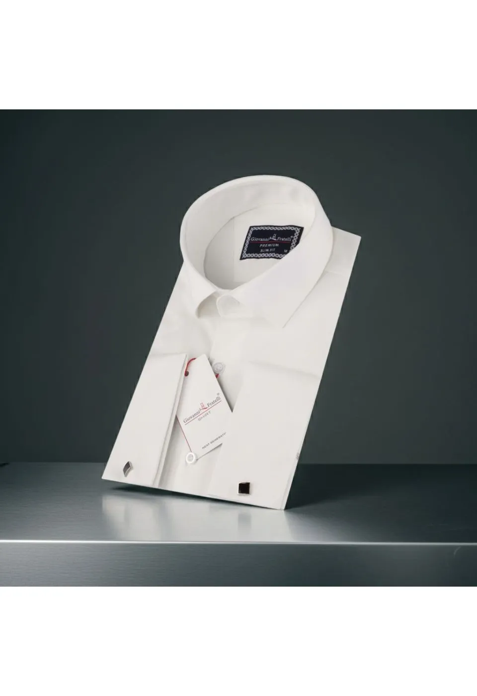 Slim Fit Kol Düğmeli Düz Renk Jakar Erkek Gömlek 3GMK322126002 - Giovanni Fratelli