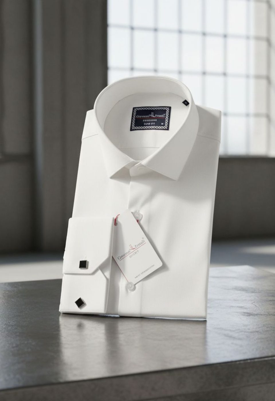 Slim Fit Kol Düğmeli Düz Renk Jakar Erkek Gömlek 3GMK322126002 - Giovanni Fratelli