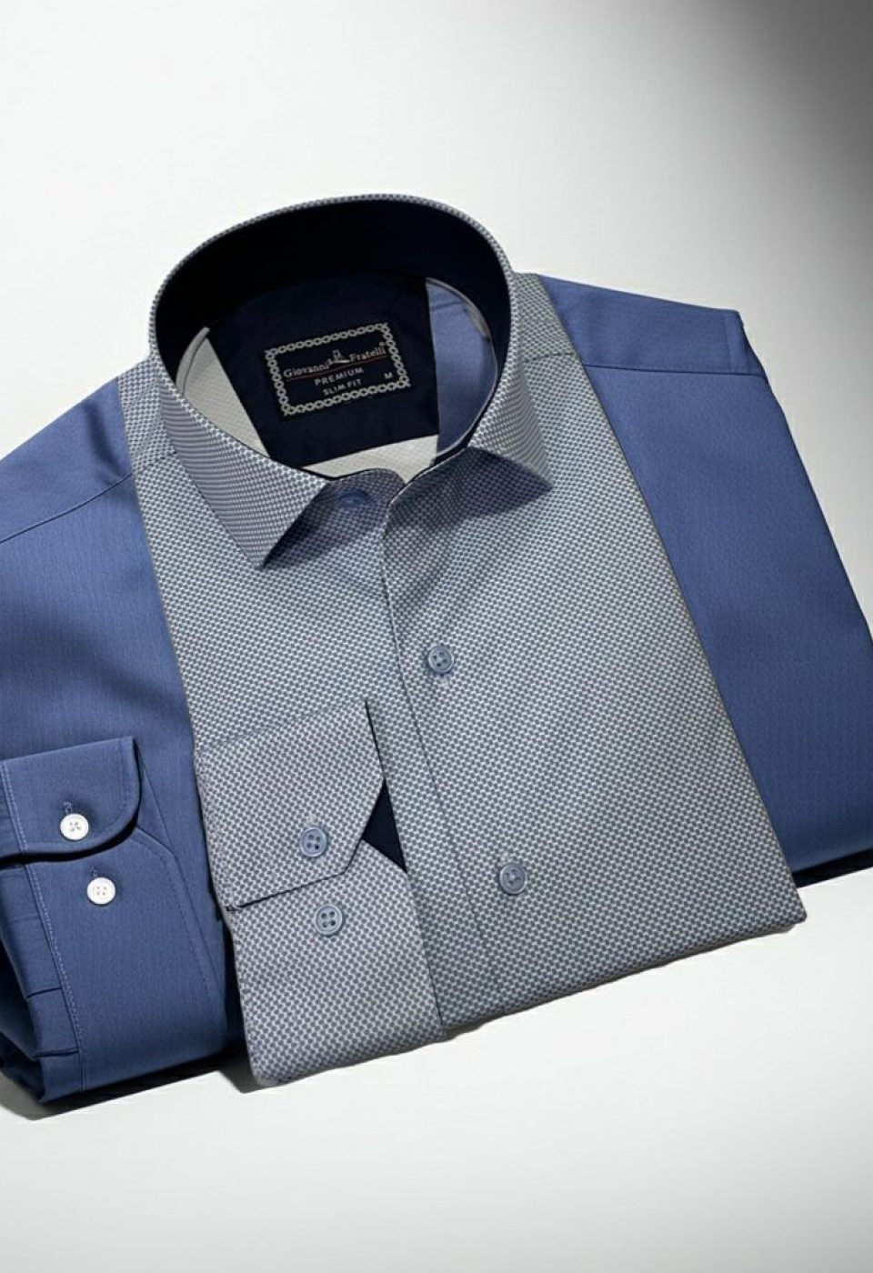 Slim Fit Uzun Kol Desenli Saten Gömlek 3GMK312131001 Slim Fit Uzun Kol Desenli Saten Gömlek 3GMK312131001