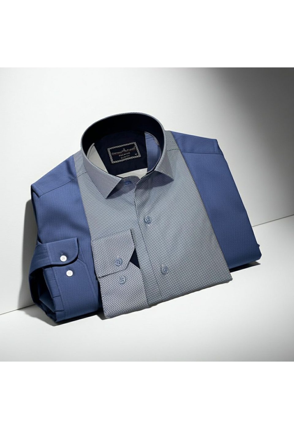 Slim Fit Uzun Kol Desenli Saten Gömlek 3GMK312131001 - Giovanni Fratelli