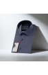 Slim Fit Kısa Kol Desenli Saten Erkek Gömlek 3GMK312141007