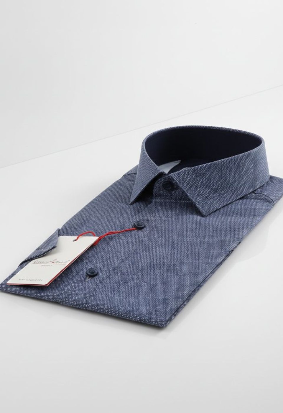 Slim Fit Kısa Kol Desenli Saten Erkek Gömlek 3GMK312141007 - Giovanni Fratelli