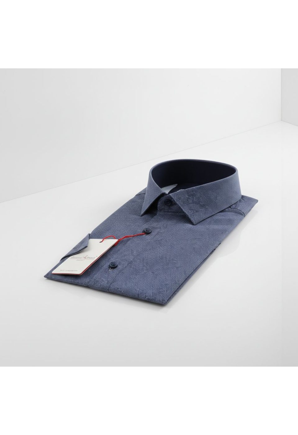 Slim Fit Kısa Kol Desenli Saten Erkek Gömlek 3GMK312141007 - Giovanni Fratelli