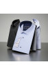 Slim Fit Kısa Kol Desenli Saten Erkek Gömlek 3GMK312147007