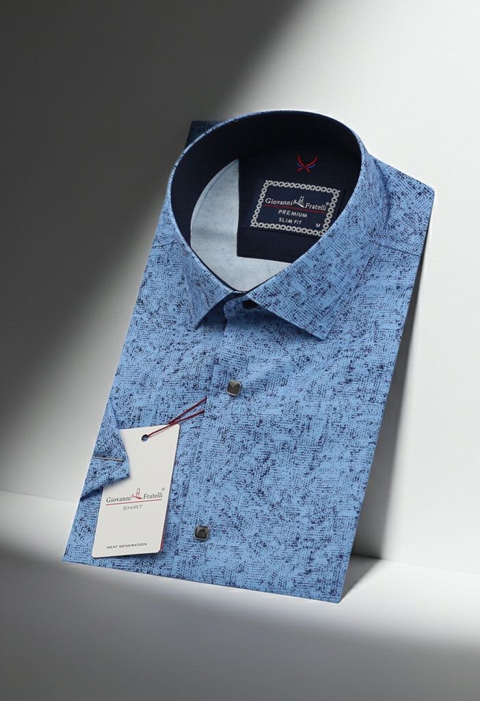 Slim Fit Kısa Kol Dijital Baskılı Desenli Erkek Gömlek 3GMK312149003